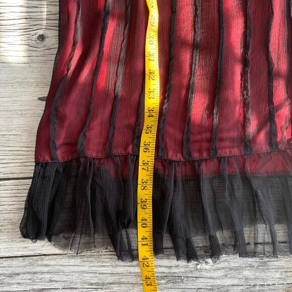 Maggie Walt Sheer 100% Silk Witchy Babydoll Dress - Picture 15 of 15